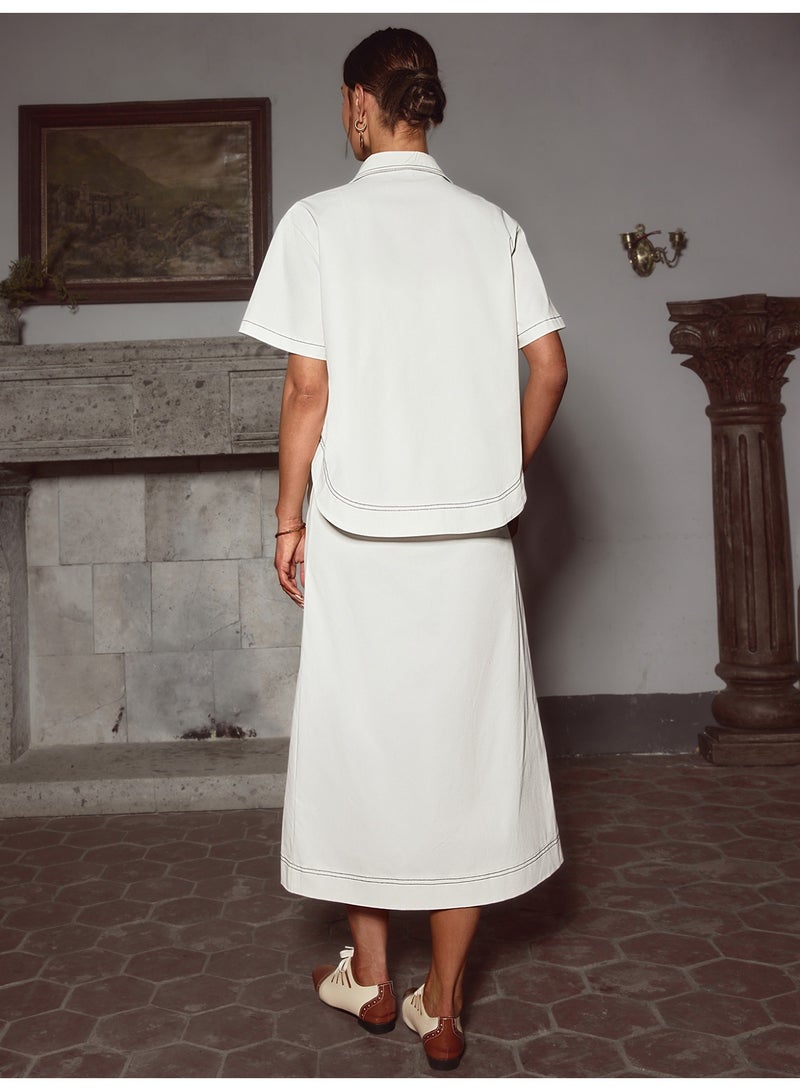 سيمبلي مجموعة ملابس قطعتين للمرأة - مطابقة أعلى وسراويل لمظهر أنيق - Image 3