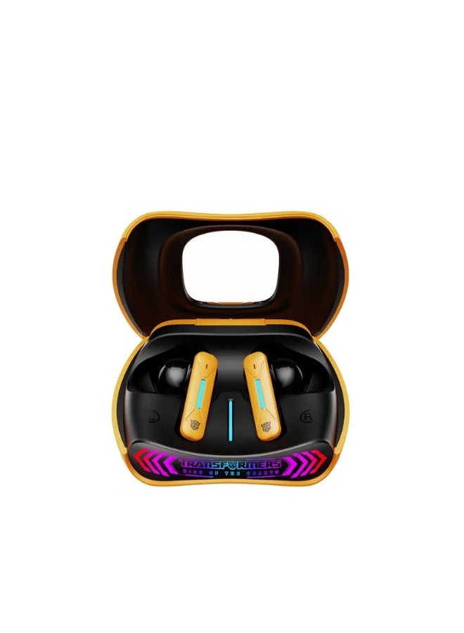 TRANSFORMERS Wireless Bluetooth Earbuds, RGB Ambient Light, Dual Game & Music Modes, Hi-Fi Stereo Sound, Low Latency Headphones TF-T97 – Bumblebee Edition - Image 4