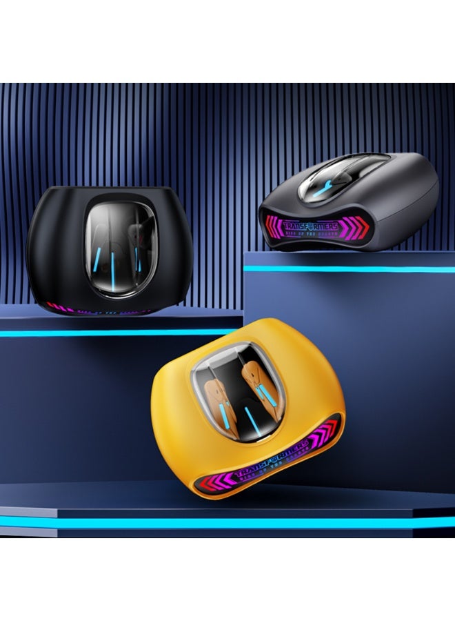 TRANSFORMERS Wireless Bluetooth Earbuds, RGB Ambient Light, Dual Game & Music Modes, Hi-Fi Stereo Sound, Low Latency Headphones TF-T97 – Bumblebee Edition - Image 5