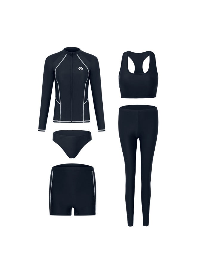 A Generation Of Couples Swimsuit Split Long Sleeve Pants Suit Diving Suit Surfing Suit Conservative Men And Women