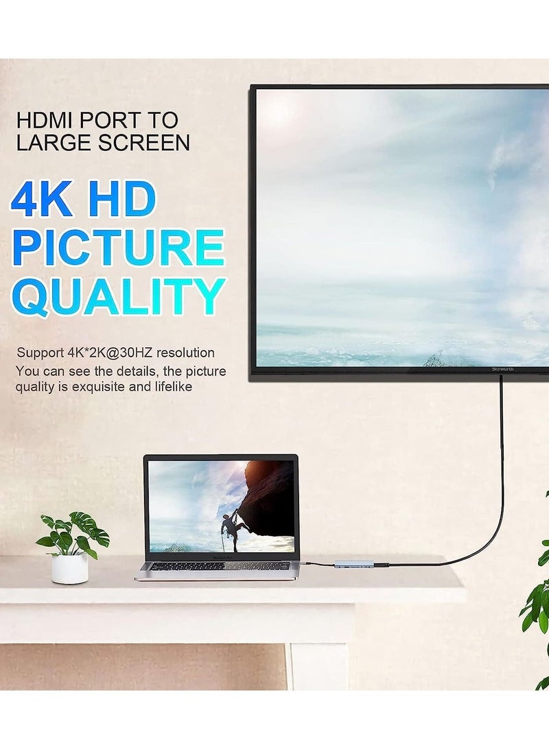 Generic - USB C HUB, USB C Adapter 11 in 1 Dongle with 4K HDMI, VGA, Type C PD, USB3.0, RJ45 Ethernet, SD/TF Card Reader, 3.5mm AUX, Docking Station Compatible with MacBook Pro/Air, Other Type C Laptops Devices - Image 1