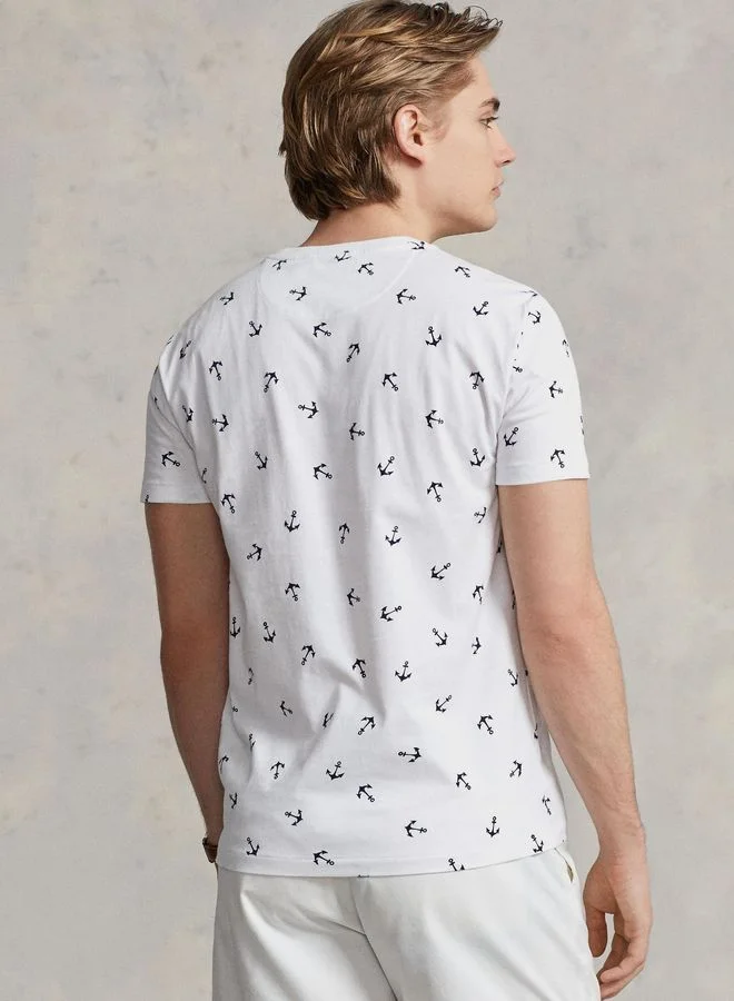 POLO RALPH LAUREN Printed Crew Neck T-Shirt