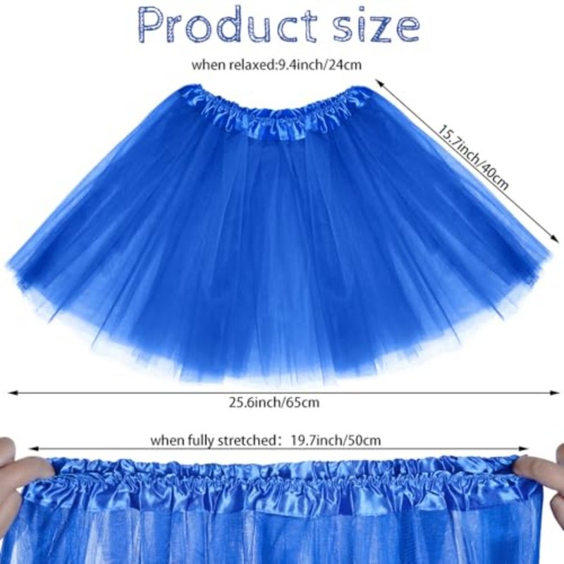 Lystaii 1 PC Tutu Skirt Tulle Laye Tutu Skirt for Party Costume Birthday Running Accessories - Image 3