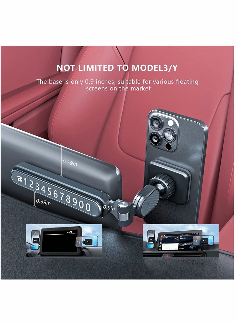 SYOSI Phone Mount Suspended Screen Mount for Tesla Magnetic Car for Model 3 Y 360 Degree Adjustable Head Universal All Devices - Image 5