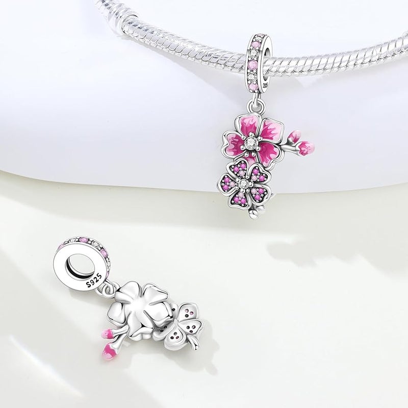 CYCUFF 925 Sterling Silver Pendants, Suitable for Bracelets, Pendant Beads, Pendant Chains, Jewellery, Gift for Women, Family, Friends - Image 2
