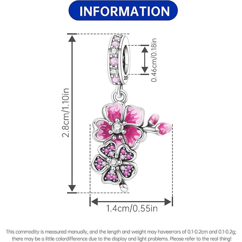 CYCUFF 925 Sterling Silver Pendants, Suitable for Bracelets, Pendant Beads, Pendant Chains, Jewellery, Gift for Women, Family, Friends - Image 4