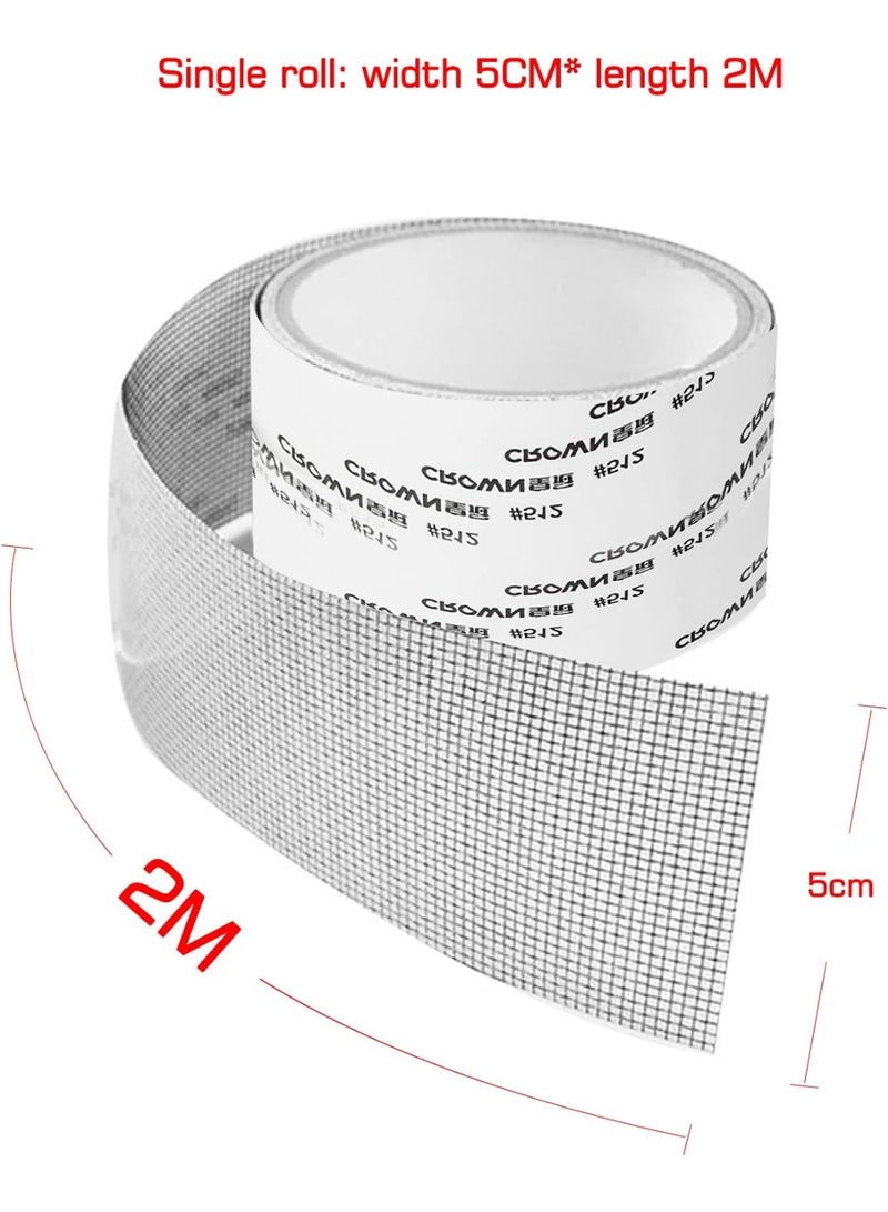 Strong adhesive tape for repairing window barriers, self-adhesive and waterproof to cover holes in the cut wire. - Image 3