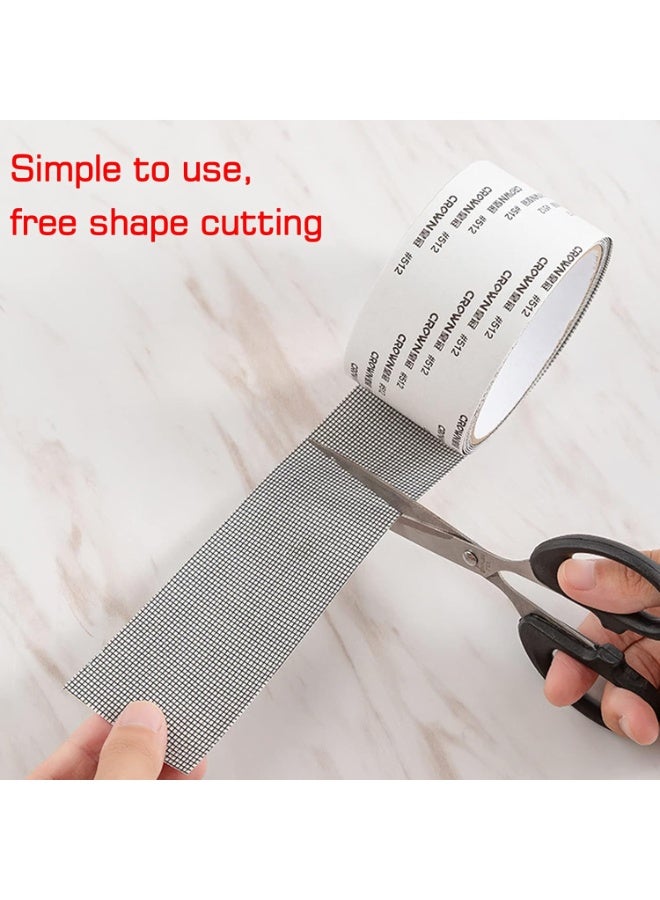 Strong adhesive tape for repairing window barriers, self-adhesive and waterproof to cover holes in the cut wire. - Image 1