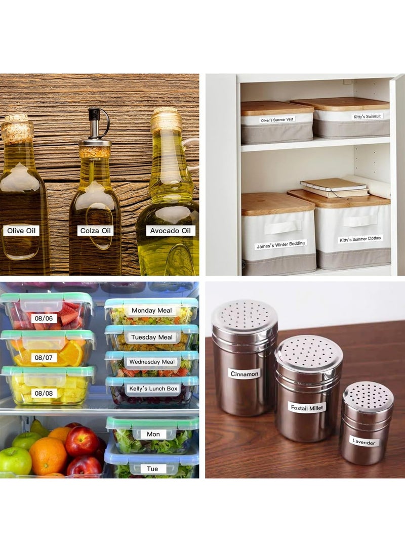 طابعة ملصقات بلوتوث مزودة بملصقات مقاومة للماء، طابعة ملصقات محمولة بدون حبر، تطبيق يحتوي على 35 خطًا وأكثر من 1000 رمز، طابعة ملصقات للمنزل والمكتب والمدرسة، صديقة للبيئة - Image 4