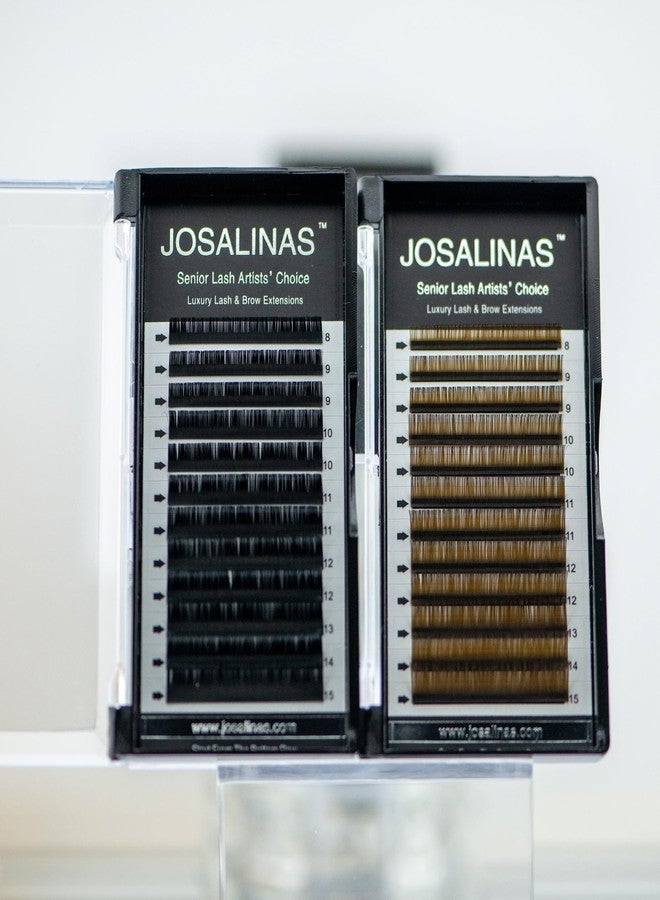 JOSALINAS Eyelash Extension 0.07MM Thickness D Curl 8-15MM Mix Brown Individual Volume Lashes (Brown 0.07D (8-15mm)) - Image 3