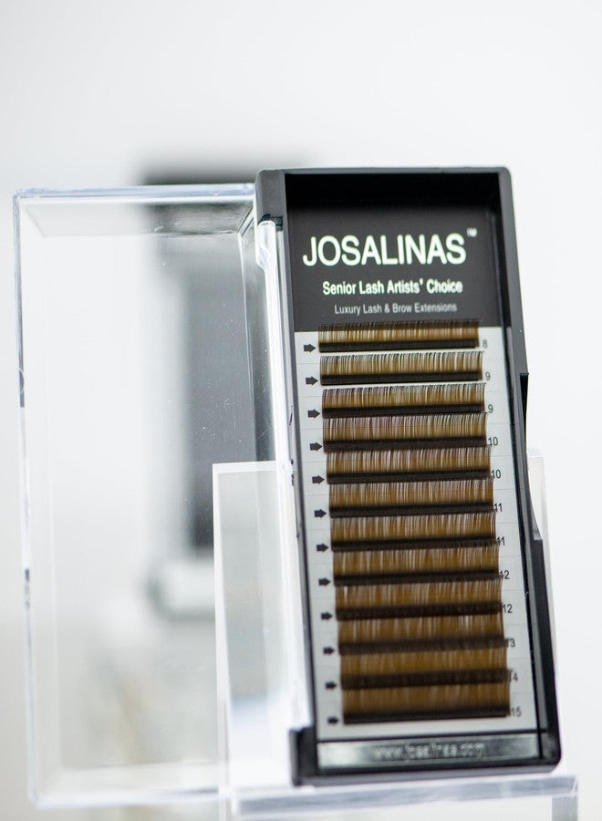 JOSALINAS Eyelash Extension 0.07MM Thickness D Curl 8-15MM Mix Brown Individual Volume Lashes (Brown 0.07D (8-15mm)) - Image 2