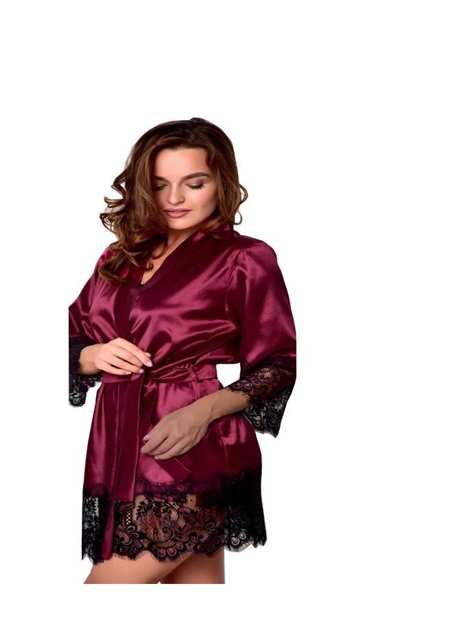 Women's satin robe