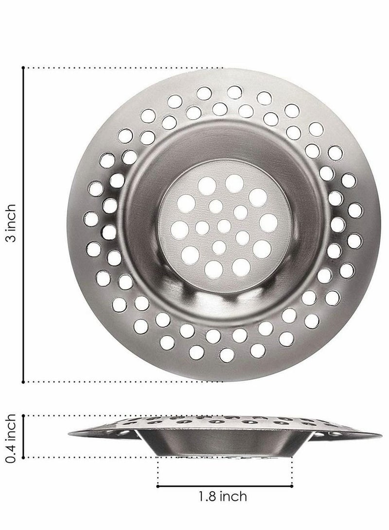 SYOSI Stainless Steel Kitchen Sink Filter Plugs, 2 Sets Standard Filter Leakproof Plugs for Bathrooms, Kitchens, Showers (3 Inches, 7.5 cm) - Image 5