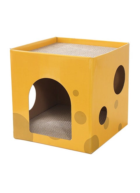 Pet Cat Scratcher,Cardboard Cat Scratching,Cat Scratching Pad Cat Grinding Claw Interactive and Rest Scratch Toy,Corrugated Cat Scratching Pad Box Durable,Cardboard Bed for Indoor Cats Sleeping