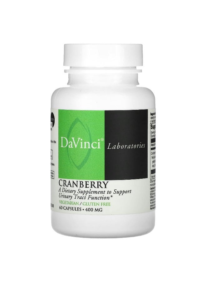 DaVinci Laboratories DaVinci Laboratories, Cranberry, 400 mg, 60 Capsules  - Image 1