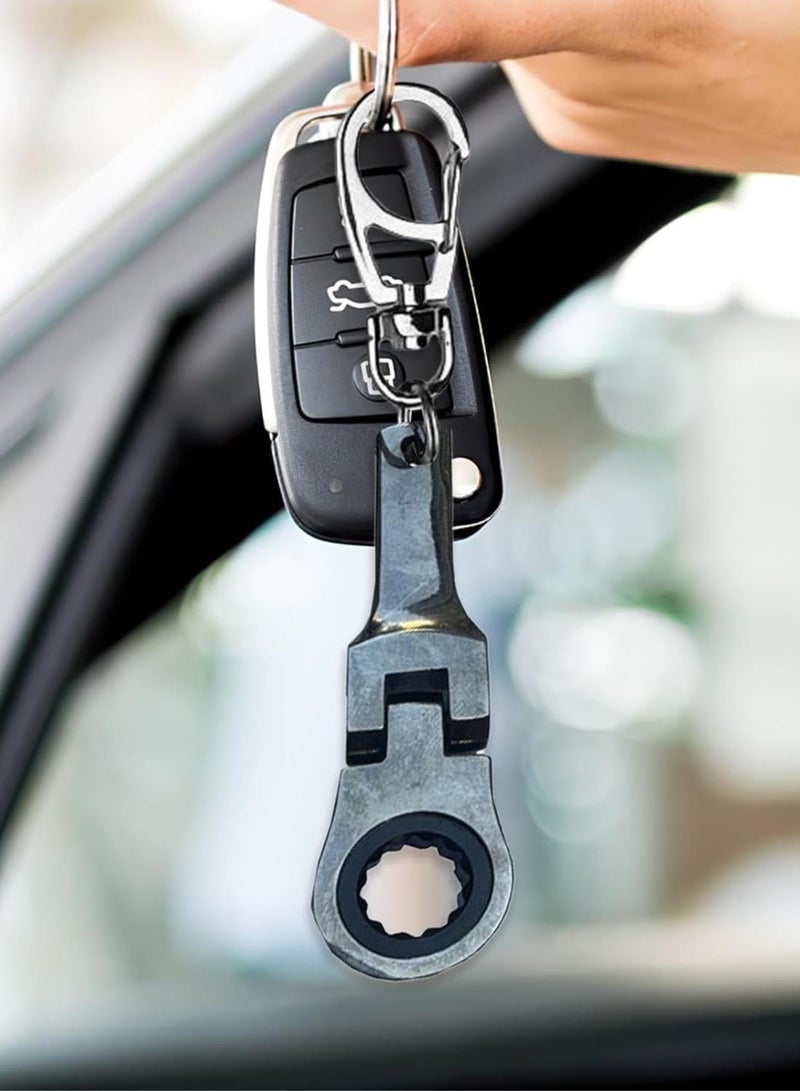 GGOOT Keychain Wrench, Mechanic Keychain with 10mm Socket Wrench, Wrench Key Ring Socket Wrench Mechanic Workshop Accessory - Image 3