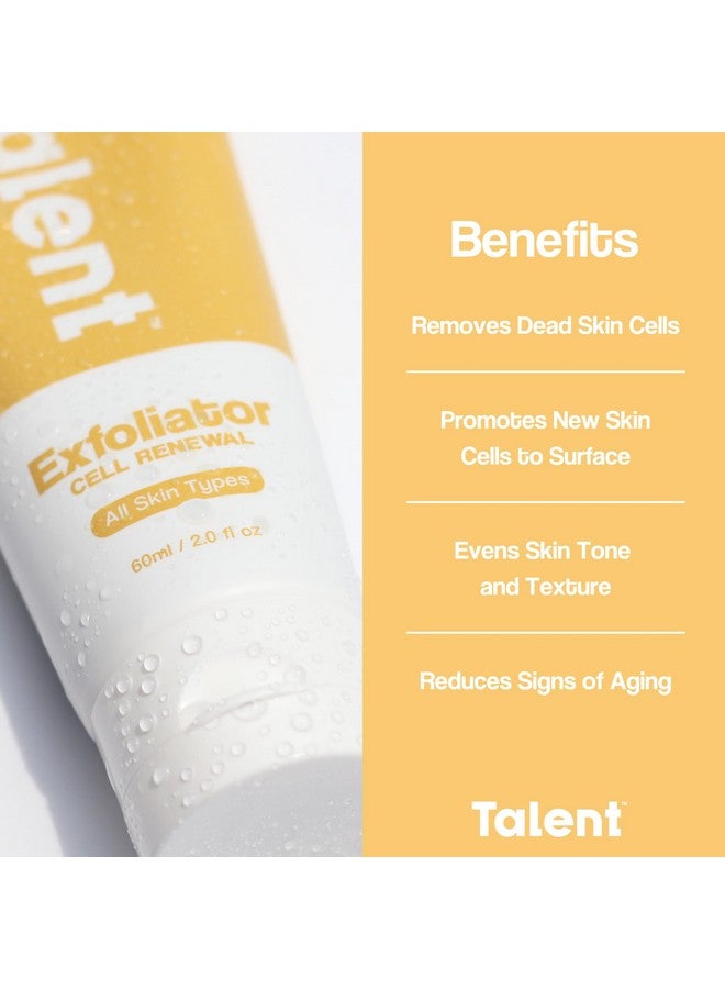Talent Men’S Cell Renewal Exfoliator Fragrancefree Volcanic Rock Face Wash Removes Dead Skin & Impurities Sensitive Skin All Skin Types Ewg Verified Vegan And Crueltyfree 2.0 Fl Oz - Image 5
