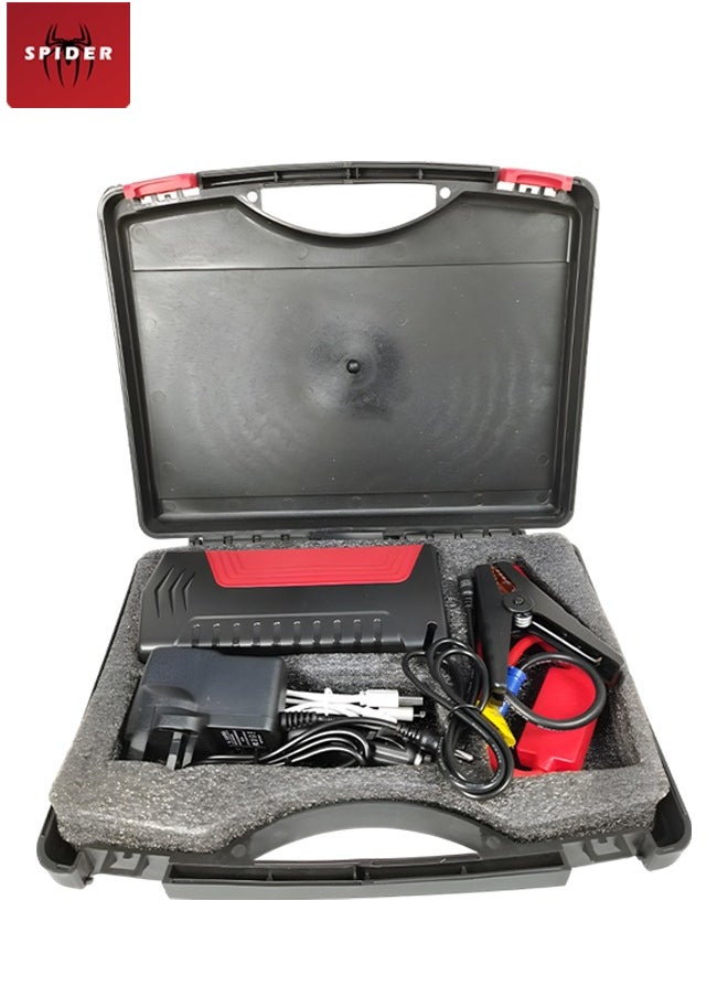 SPIDER SPIDER Car Jump Starter 800000 mAh 12V Auto Mobile Emergency Mobile Power Supply Three Bright Emergency Lights GF-101  - Image 1