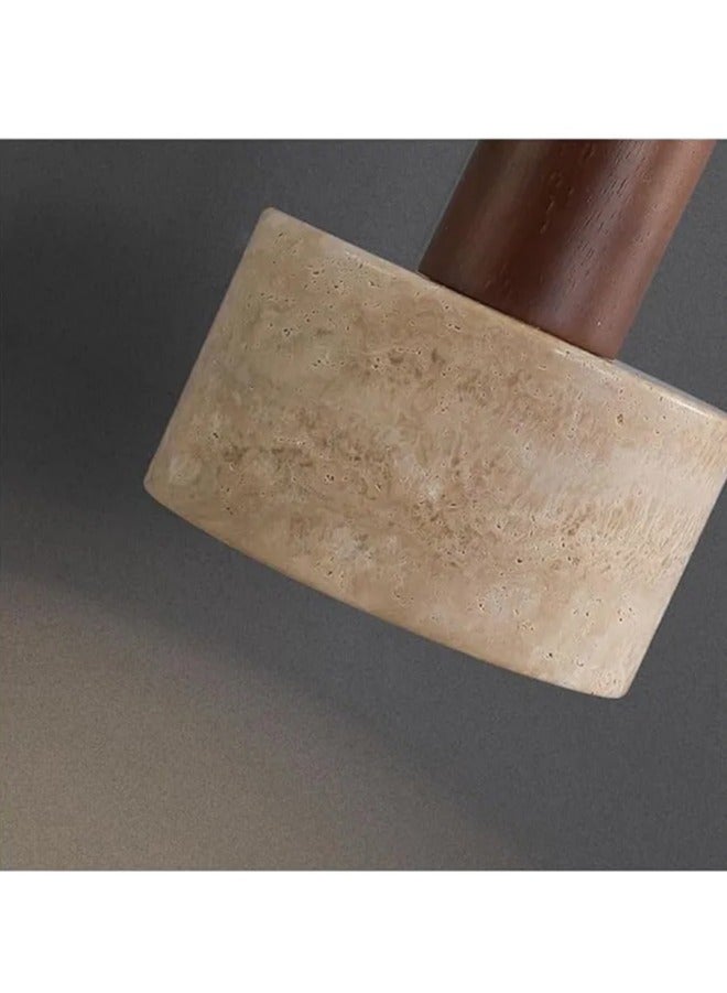 Sumkyle Simple Pendant Lamp Cave Stone Lampshade Compatible with Living Room Bedroom Kitchen Island Chandeliers - Image 4