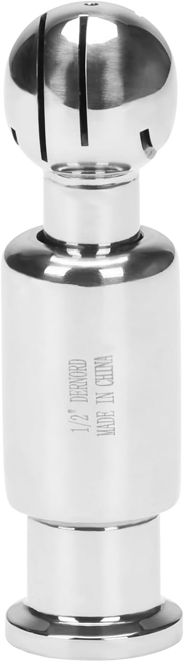 DERNORD DERNORD Rotary Spray Ball Clamp Type CIP Tank Cleaning Ball 360 Spray Pattern Stainless Steel 304 12 Tri Clamp Connection  - Image 1