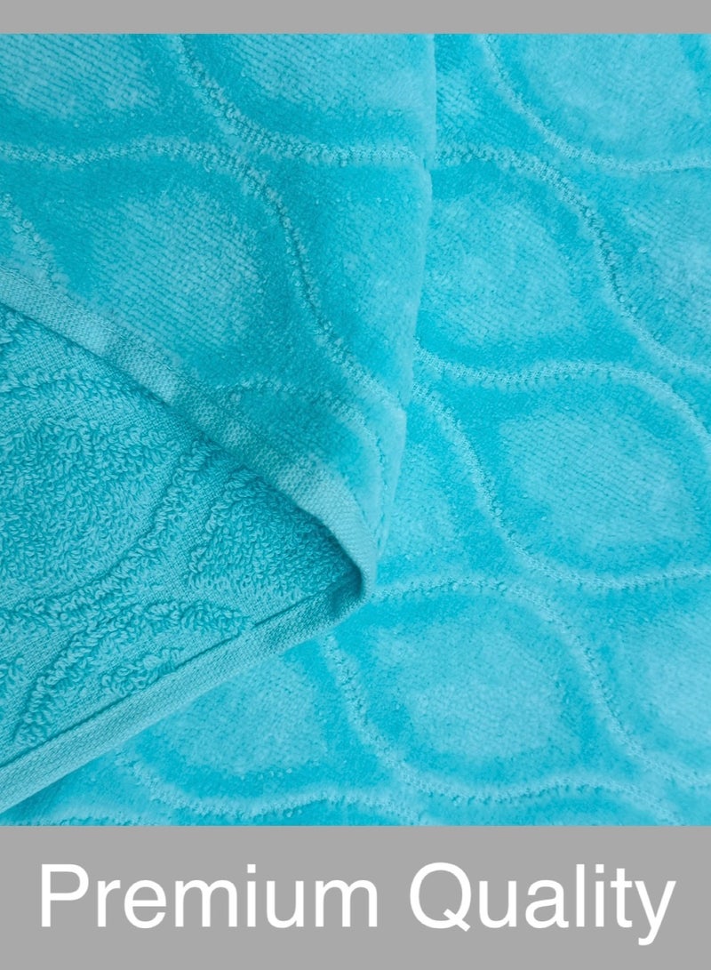 Hayat TEMPO - 6 Piece Jacquard Bath Sheets 80 x 160 cm Super Soft 100% Cotton Fast Absorbent & Quick Dry Towels 500-GSM -Assorted Colours  - Image 4
