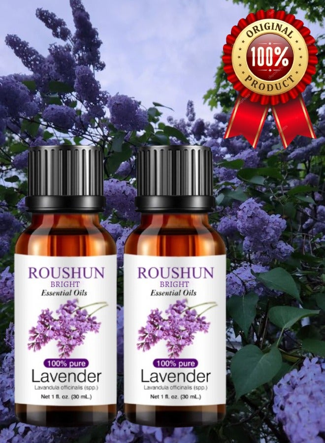 ROUSHUN 2 Pieces Lavender Essential Oil 30ML - Image 1