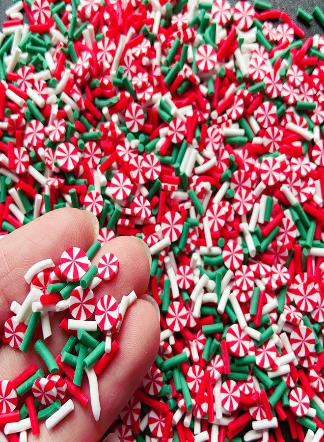 EHOPE 28 Styles Sprinkles Fake Christmas Sprinkle Polymer Clay Sprinkles Christmas Polymer Clay Slices Fake Candy Sprinkles for Nail Art DIY Crafts Cake Phone (Christmas-28C) - Image 4