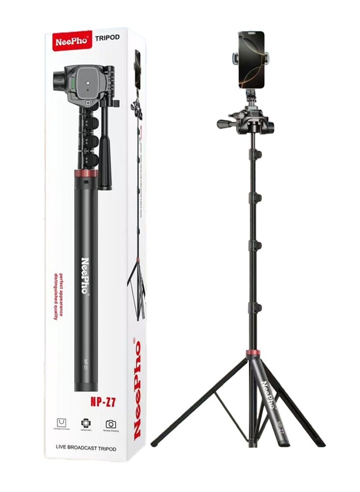 NeePho Professional Tripod photography stand NP-Z7 with a height , durable and lightweight design for flexible high-angle shooting, strong construction to withstand heavy use, easy to set up and adjust, ideal for professional and amateur photographers to capture events, landscapes, and scenes from high angles with precision and stability  - Image 2