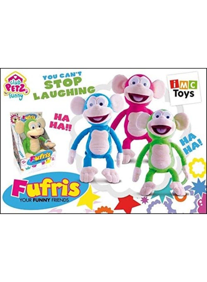 كلوب بيتز Club Petz Fufris Funny Friends Interactive Laughing Monkey – Plush Toy with Sound, Movement & Wobbling Eyes (6 Inch, Battery Operated, Assorted Colors) - Image 4