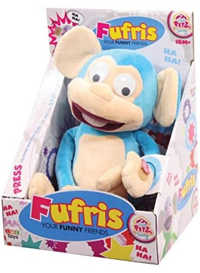 كلوب بيتز Club Petz Fufris Funny Friends Interactive Laughing Monkey – Plush Toy with Sound, Movement & Wobbling Eyes (6 Inch, Battery Operated, Assorted Colors) - Image 3