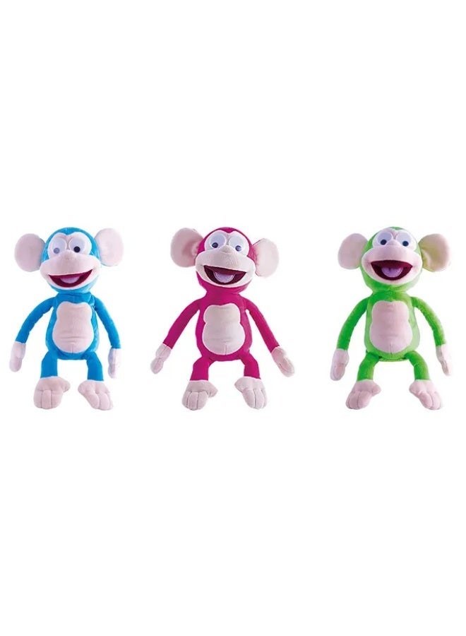 كلوب بيتز Club Petz Fufris Funny Friends Interactive Laughing Monkey – Plush Toy with Sound, Movement & Wobbling Eyes (6 Inch, Battery Operated, Assorted Colors) - Image 2