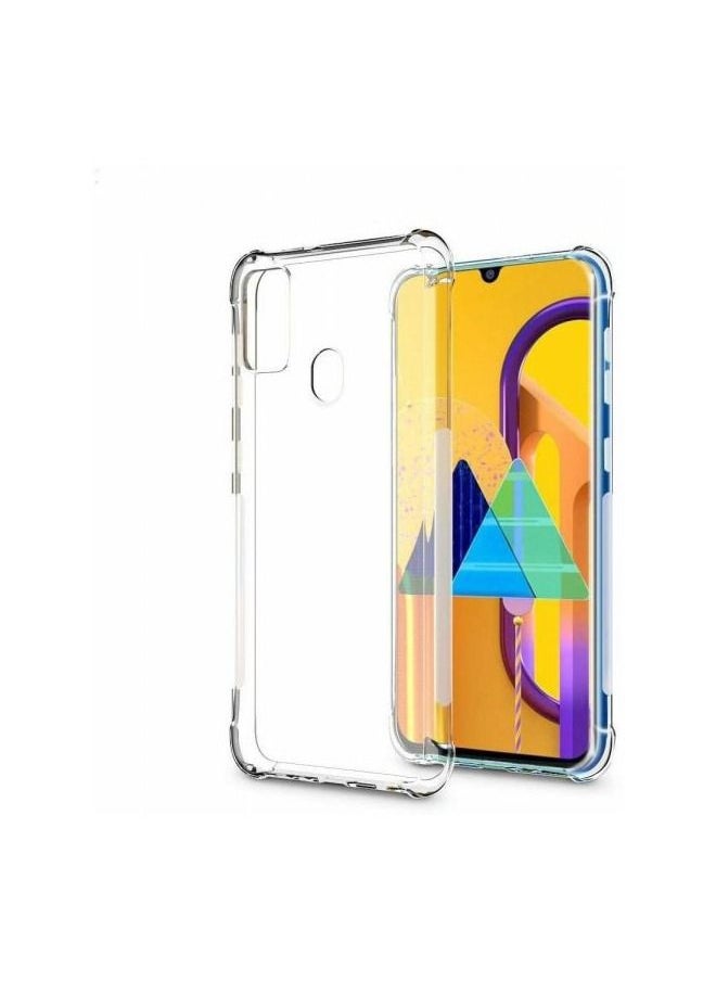 شيزي جراب خلفي سميك زوايا لهاتف سامسونج جلاكسي M30S شفاف  - Image 1
