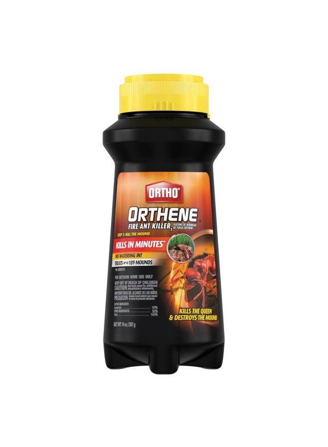 Ortho مبيد النمل الناري أورثين 1، يقتل الملكة، يدمر حتى 189 تلة، يبدأ العمل خلال 60 دقيقة، 14 أونصة - Image 1