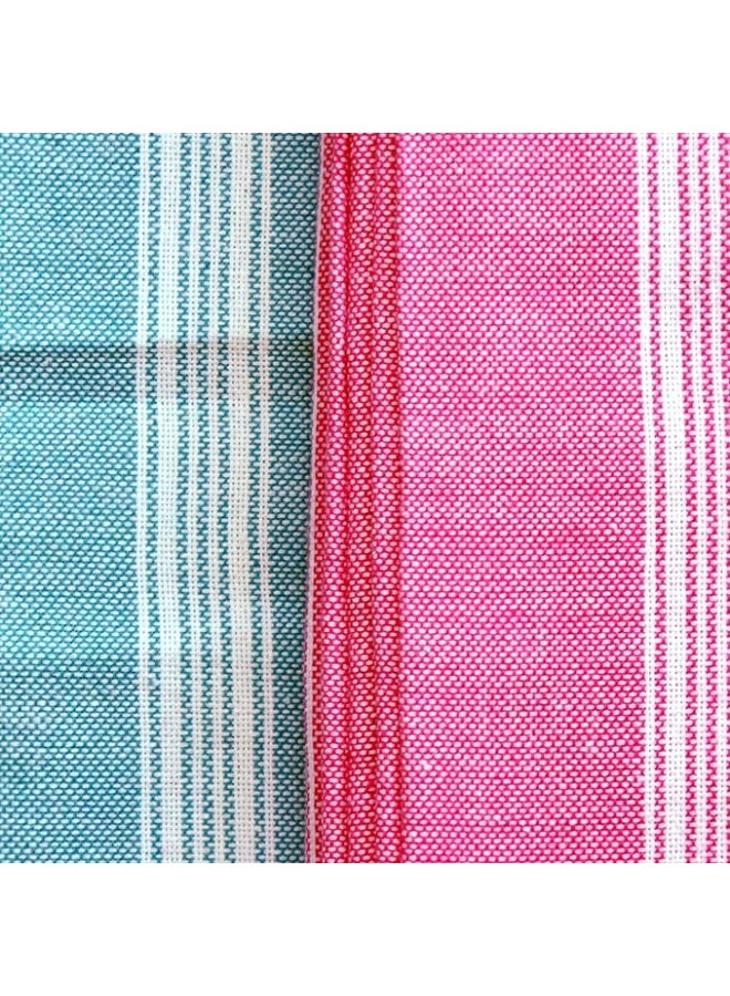 COMFORT WEAVE مناشف حمام قطنية منسوجة بنسيج مريح، 250 جرام/متر مربع، متعددة الألوان (مجموعة من قطعتين، 31 × 62 بوصة) - Image 3