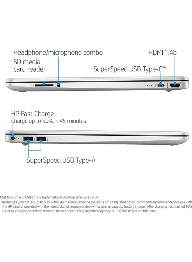 HP كمبيوتر محمول 15 بشاشة مقاس 15.6 بوصة ومعالج AMD Ryzen 5 5500U وذاكرة وصول عشوائي سعة 16 جيجابايت وبطاقة رسومات SSDAMD Radeon R5 سعة 1 تيرابايت ونظام التشغيل Windows 11 + حزمة LIONEYE - Image 5