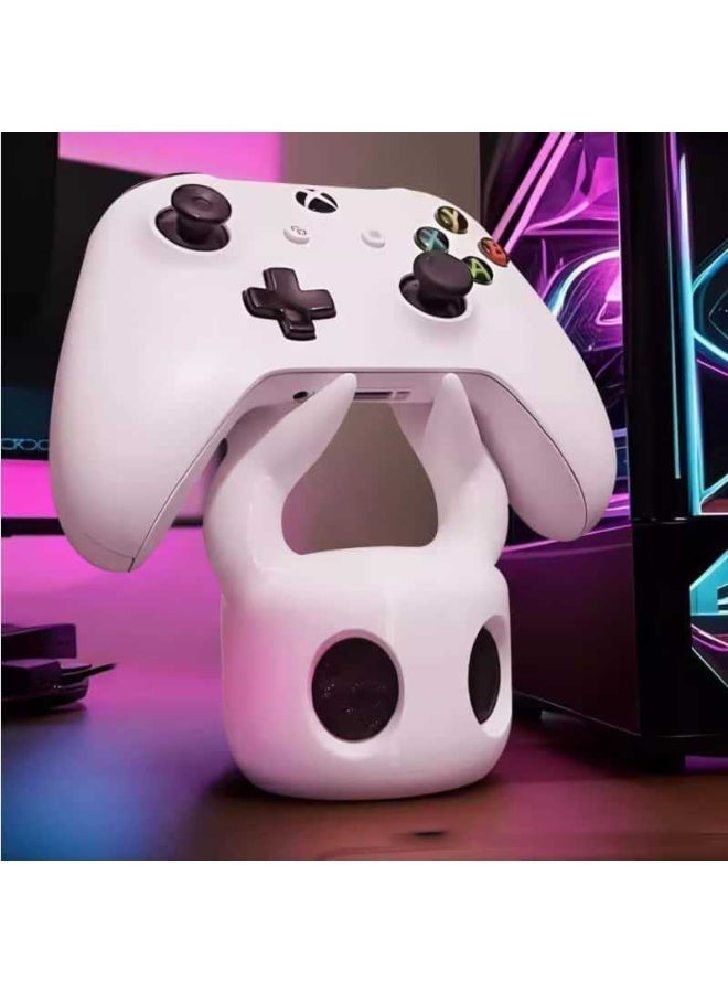 HPRT 3D Printed Game Controller Stand, Controller Holder For PS5 And Standard Gamepads, White PVC Hollow Figure Desktop Decor (11.8 x 8.5 x 7.9 cm) - Image 4