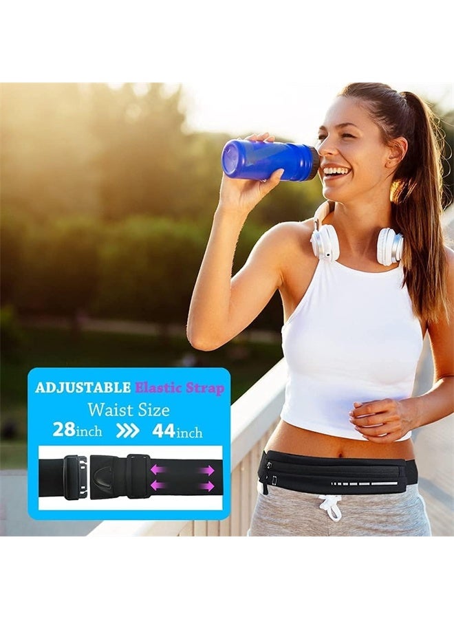 HOMESTAR Ultra Thin Running Belt For Women And Men, Jogging Training Runner's Small Bag Equipment Accessories, Running Jogging Bicycle Waist Bag, Black - Image 3