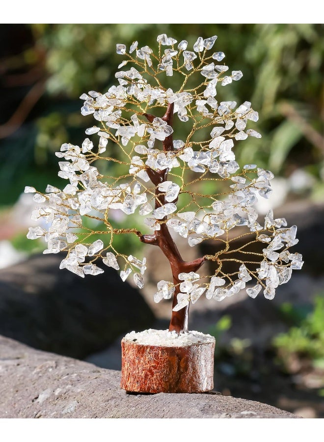 Crocon Clear Quartz Crystal Tree of Life  Chakra Healing Crystals for Positive Energy Feng Shui Decor  Money Bonsai Tree Meditation Stones  Spiritual Gift 1012 - Image 2