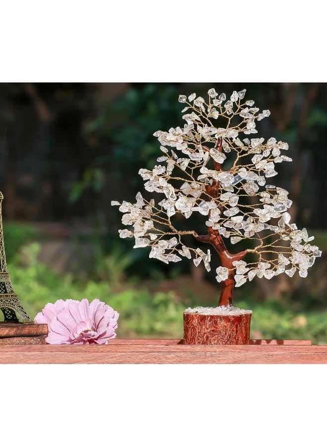 Crocon Clear Quartz Crystal Tree of Life  Chakra Healing Crystals for Positive Energy Feng Shui Decor  Money Bonsai Tree Meditation Stones  Spiritual Gift 1012 - Image 5