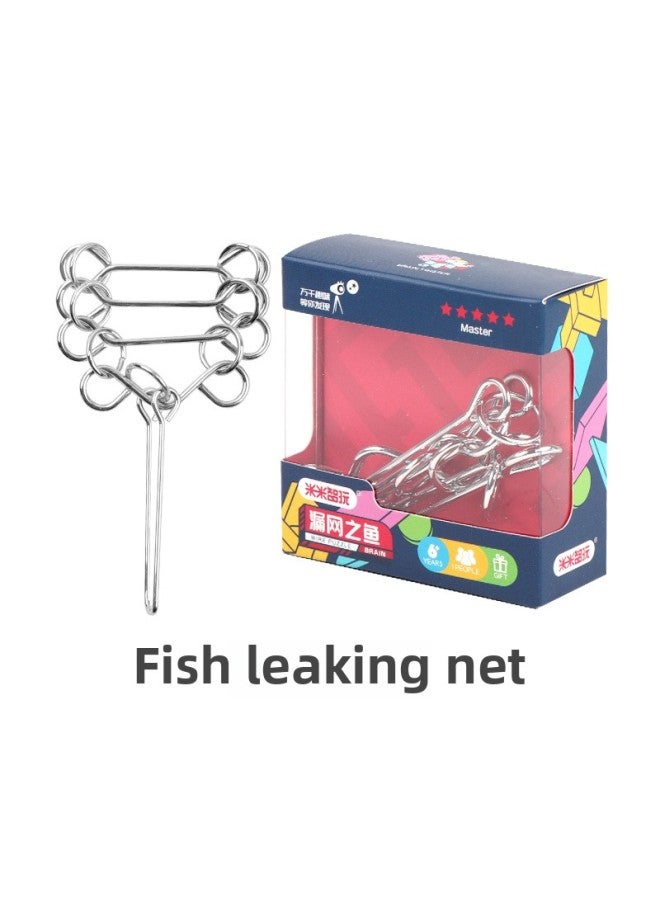 Mimizhi Play Mini Smart Ring Release Series To Develop Adult Intelligence Iron Pieces-Color:The Fish That Slip Through The Net  - Image 1