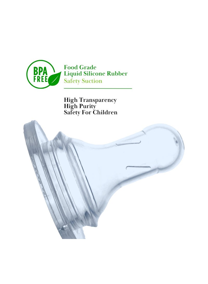 جابلو حلمة رضاعة مصنوعة من  السيليكون مضادة للمغص حجم كبير - Image 2
