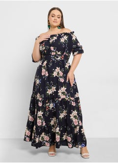 Floral Print Off Shoulder Dress - pzsku/Z2DDA70525F4A8AF1BC78Z/45/_/1725348720/b2010f27-d307-4159-b313-136e8476f613