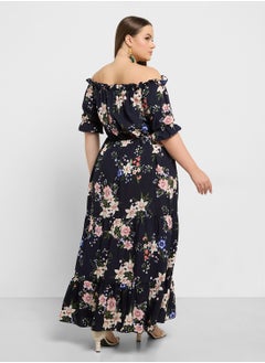 Floral Print Off Shoulder Dress - pzsku/Z2DDA70525F4A8AF1BC78Z/45/_/1725348724/3e9141c2-da30-4855-bd47-c54451c07ff4