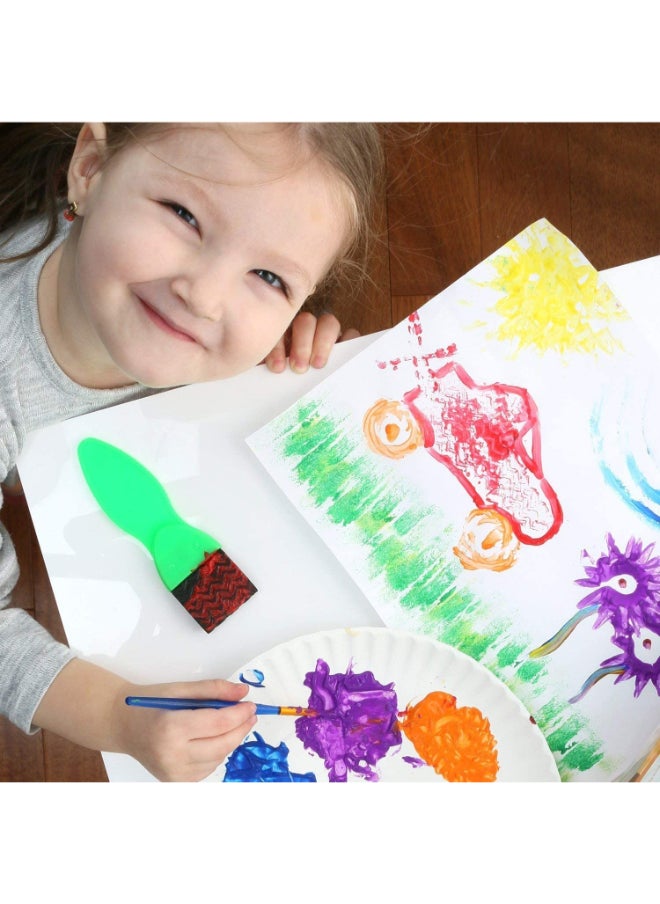 Generic 29-Piece Early Learning Sponge Paint Brush Kit Multicolour  - Image 2