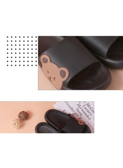 Huitich Black Side Bear Slide Sandals 38-39  - Image 4
