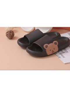 Huitich Black Side Bear Slide Sandals 38-39  - Image 3