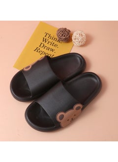 Huitich Black Side Bear Slide Sandals 38-39  - Image 5