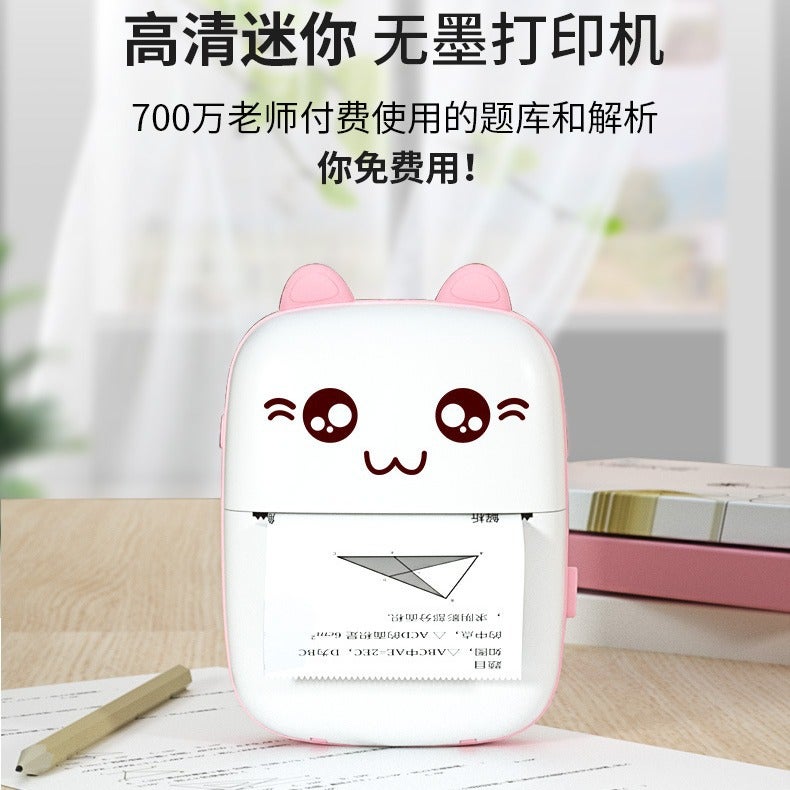 Portable Mini Printerc9 Mini Thermal Printer Bluetooth Mobile Phone Po Printer Flap Pocket Pants Student - Image 4