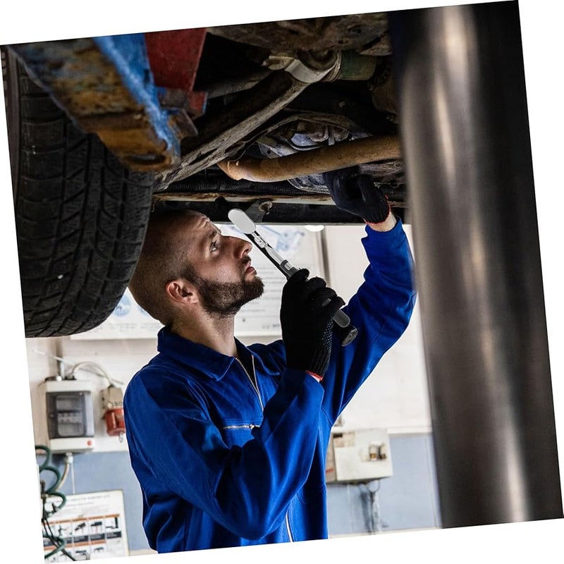 Adjustable Telescoping Car Inspection Mirror Auto Tool with LED Light - Image 4