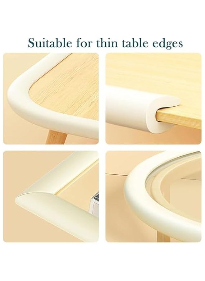 Furniture Edge and Corner Guards | 4 Meters Protective Rubber Foam Cushion | 4 Adhesive Childsafe Corners | Baby Child Proofing Foam Set and Safe for Table, Fireplace, Countertop